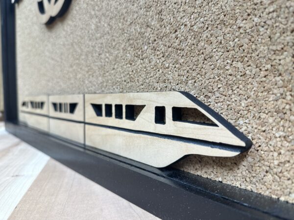 Disney Inspired Park Icon and Monorail Shadowbox - Image 7