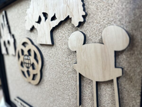 Disney Inspired Park Icon and Monorail Shadowbox - Image 5