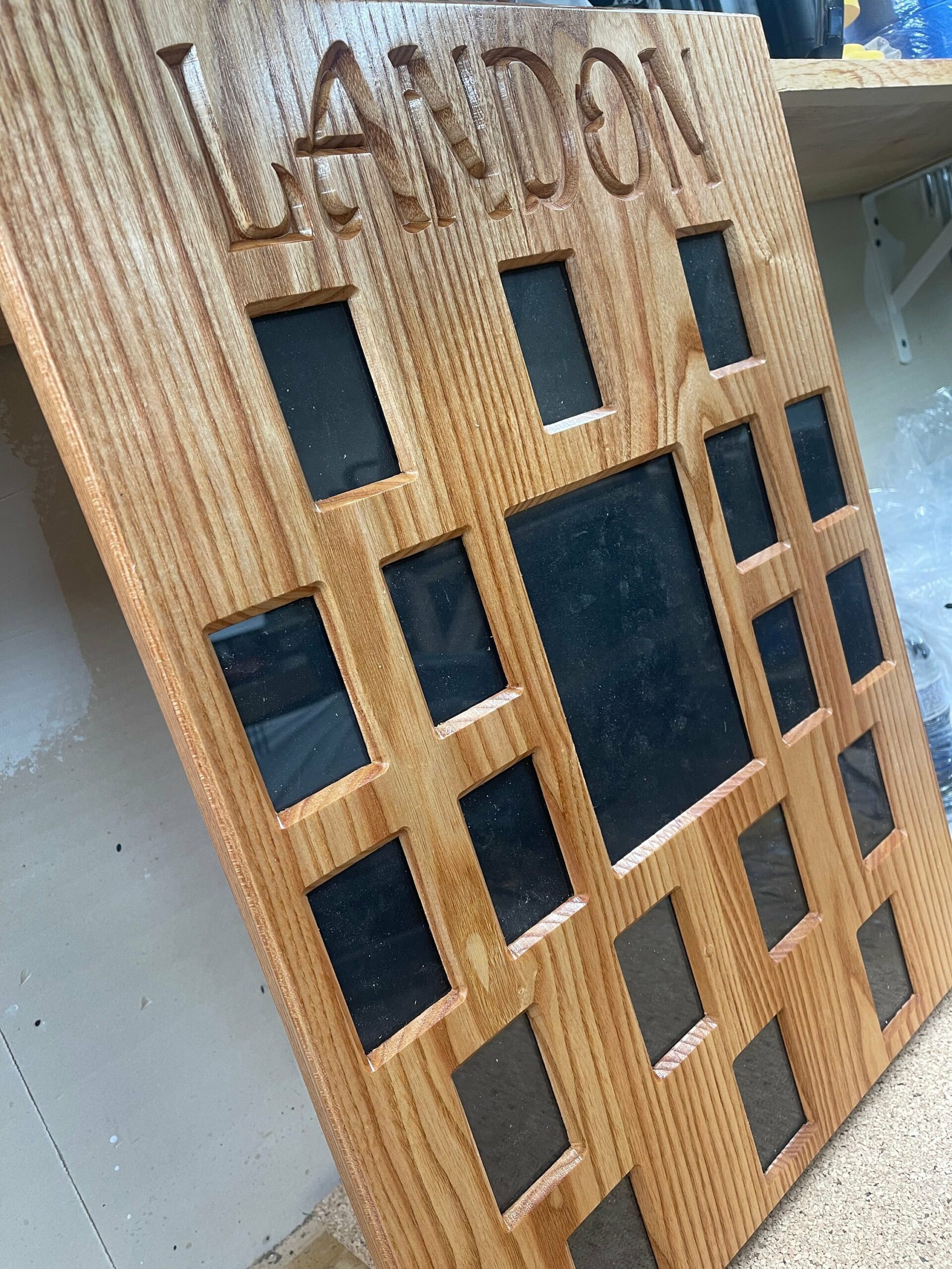 Custom made, hand made, solid wood picture frame, birth through eighteen, children, school photos, personalized