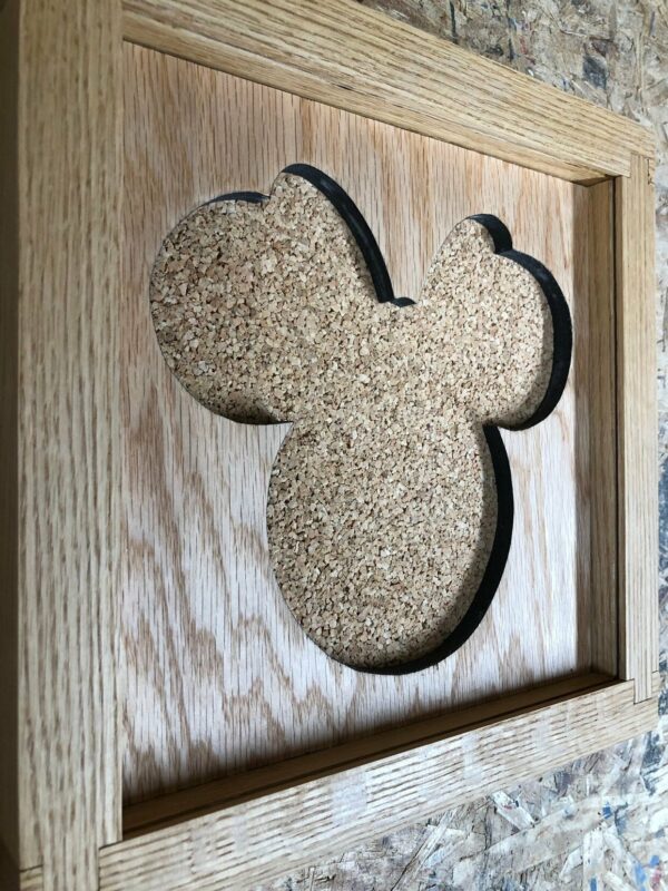Disney Inspired Pin Display Shadowbox (Minnie Mouse), Corkboard, Cork Display
