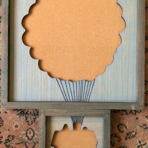 Disney Inspired Pin Display Shadowbox (UP House with Balloons), Corkboard, Cork Display