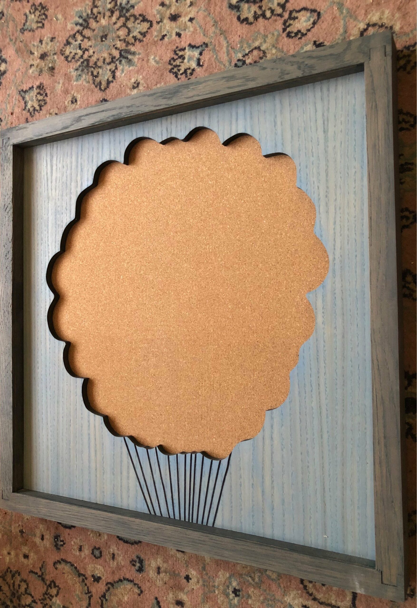 Disney Inspired Pin Display Shadowbox (UP House with Balloons), Corkboard, Cork Display