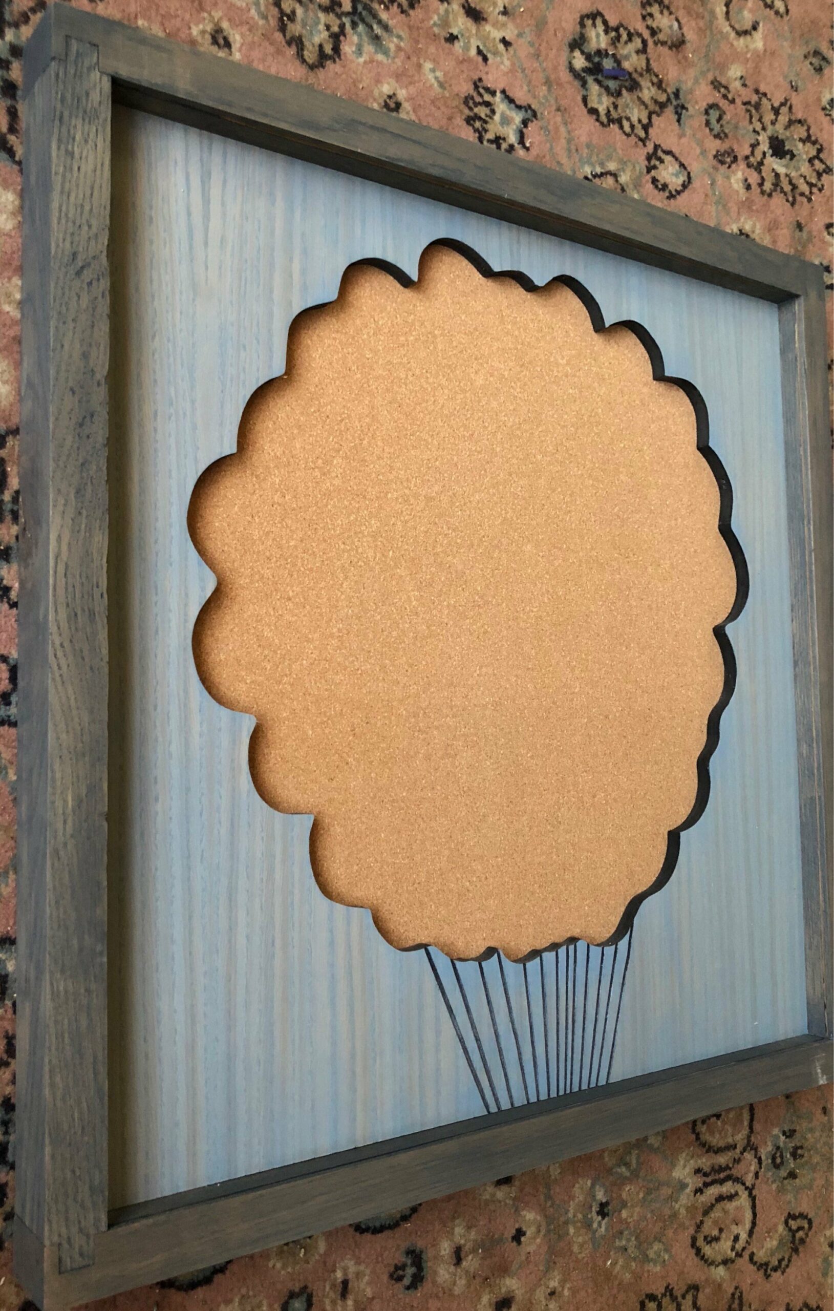 Disney Inspired Pin Display Shadowbox (UP House with Balloons), Corkboard, Cork Display