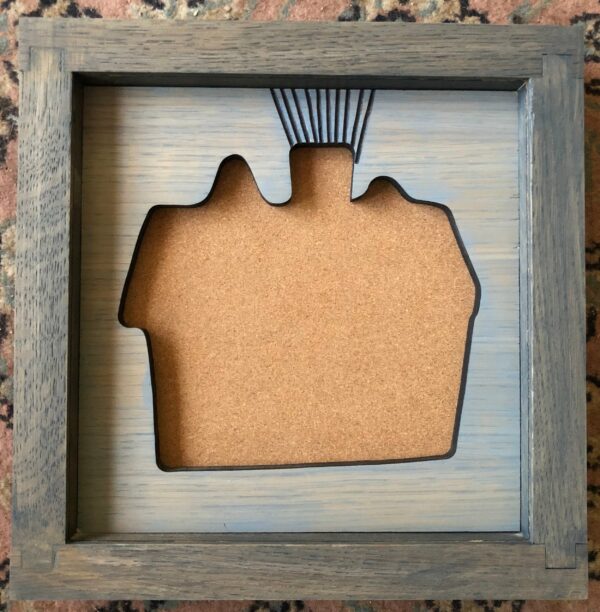 Disney Inspired Pin Display Shadowbox (UP House with Balloons), Corkboard, Cork Display