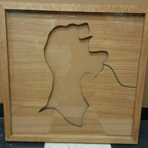 Disney Inspired Pin Display Shadowbox (Tramp), Corkboard, Cork Display