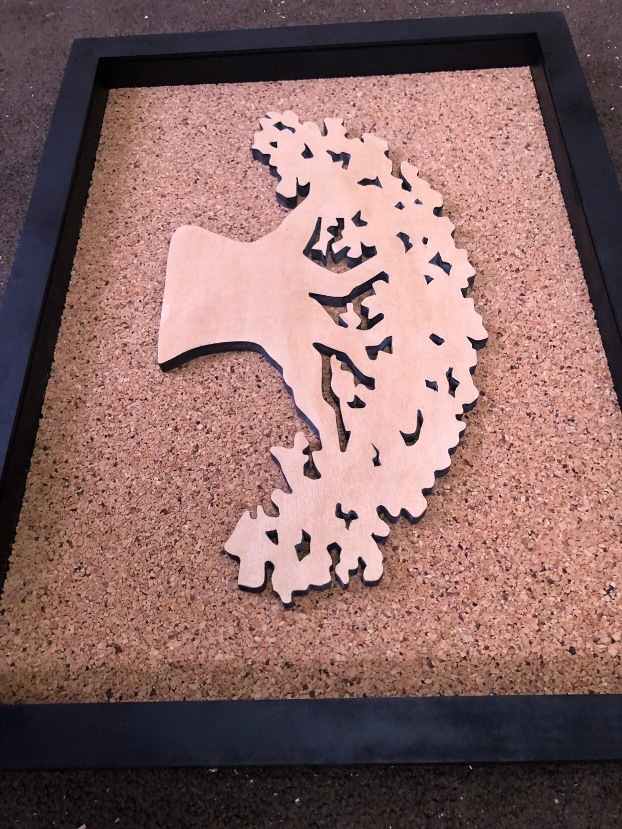 Disney Inspired Pin Display Shadowbox(Tree of Life), Corkboard, Cork Display