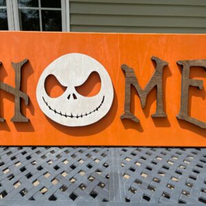 Disney Inspired Nightmare Before Christmas “HOME” sign, Jack Skellington