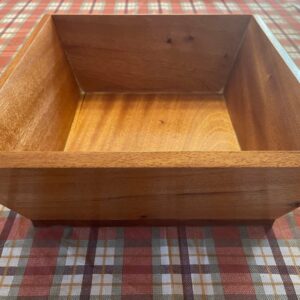 Solid Wood Square Bowl