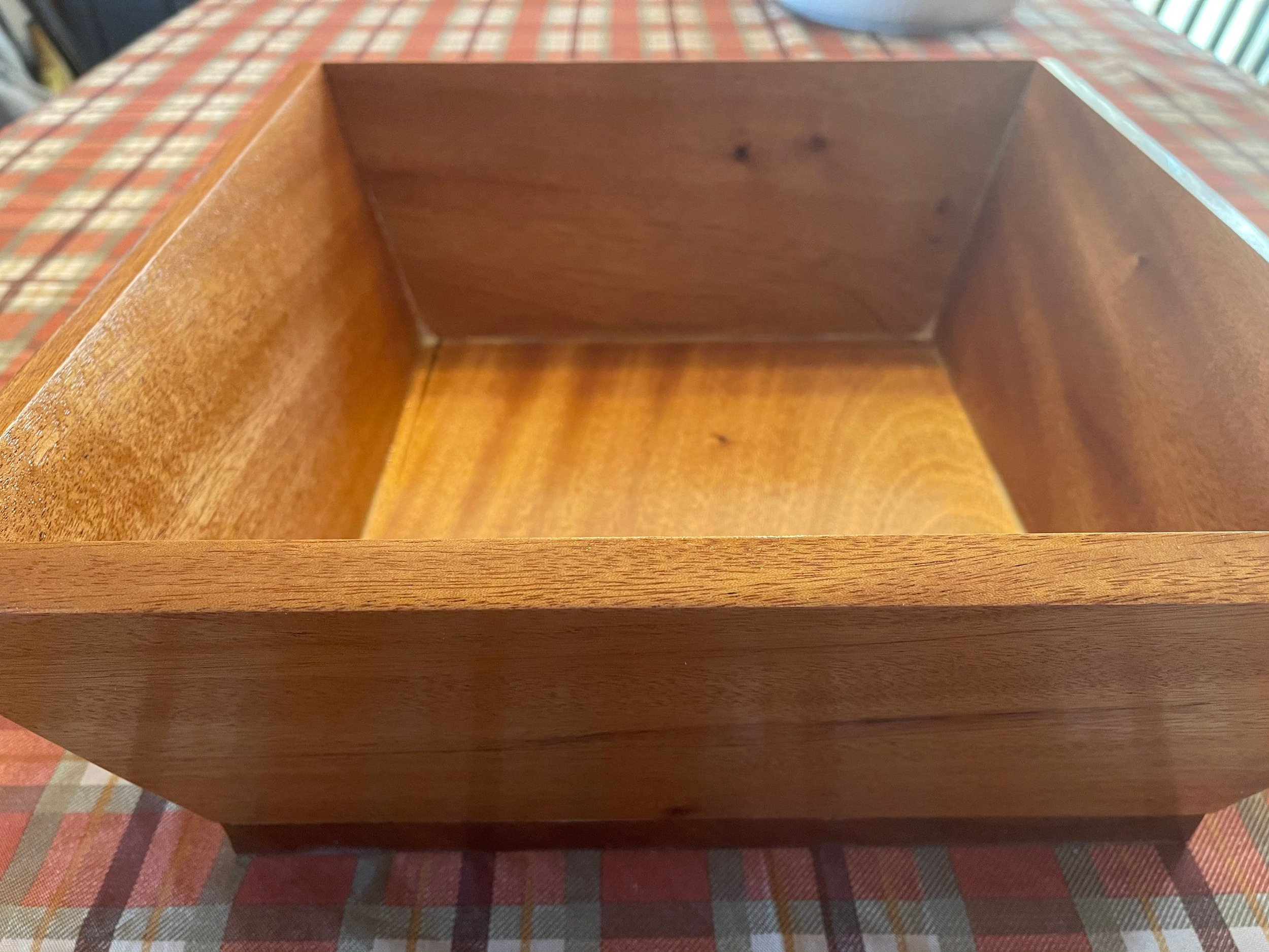 Solid Wood Square Bowl