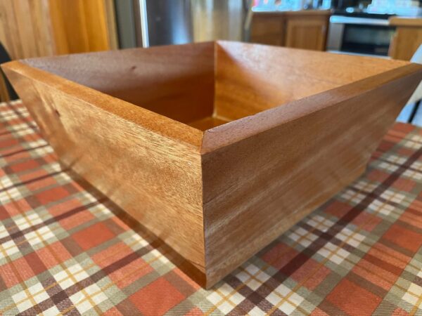 Solid Wood Square Bowl