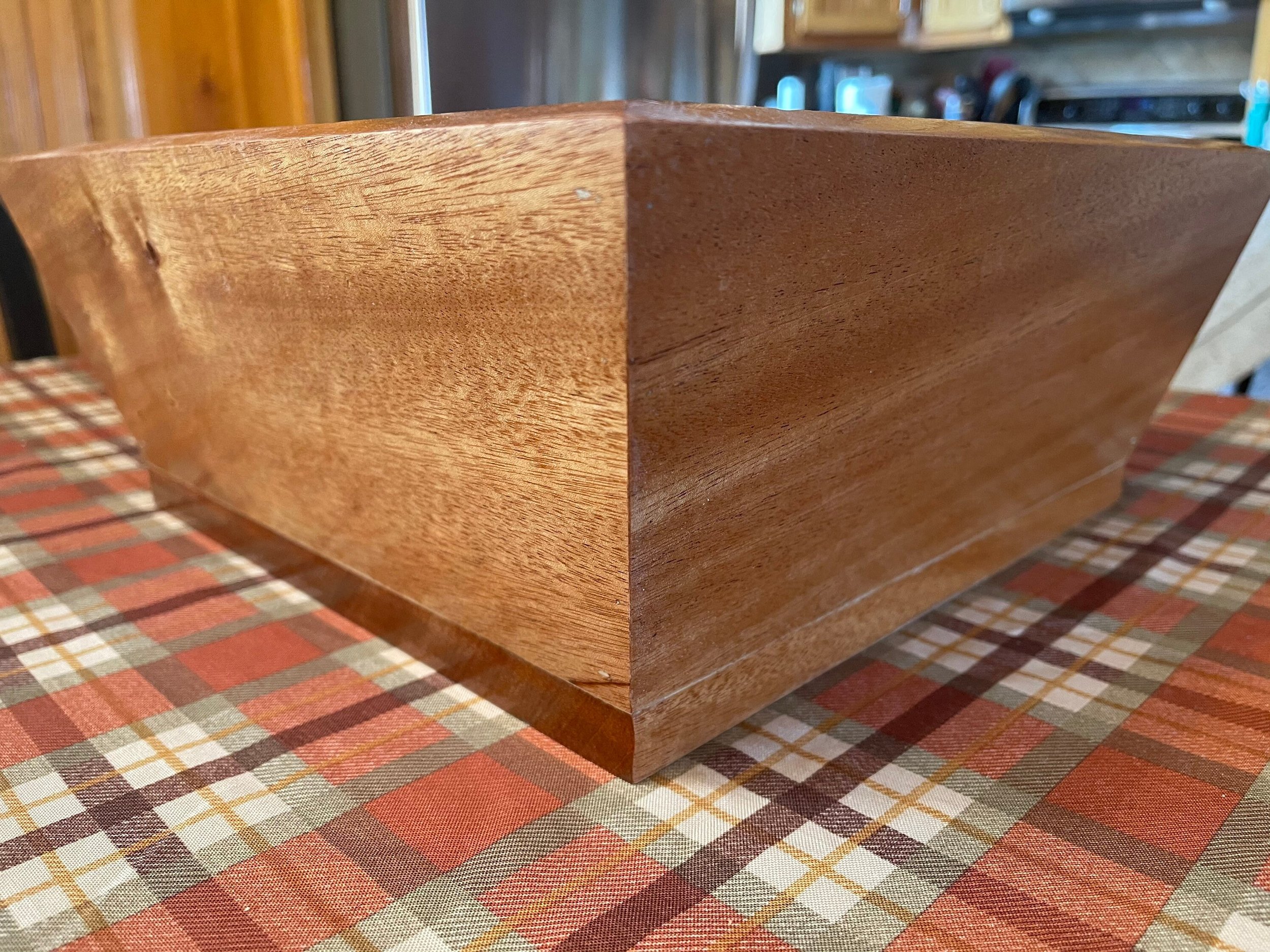 Solid Wood Square Bowl