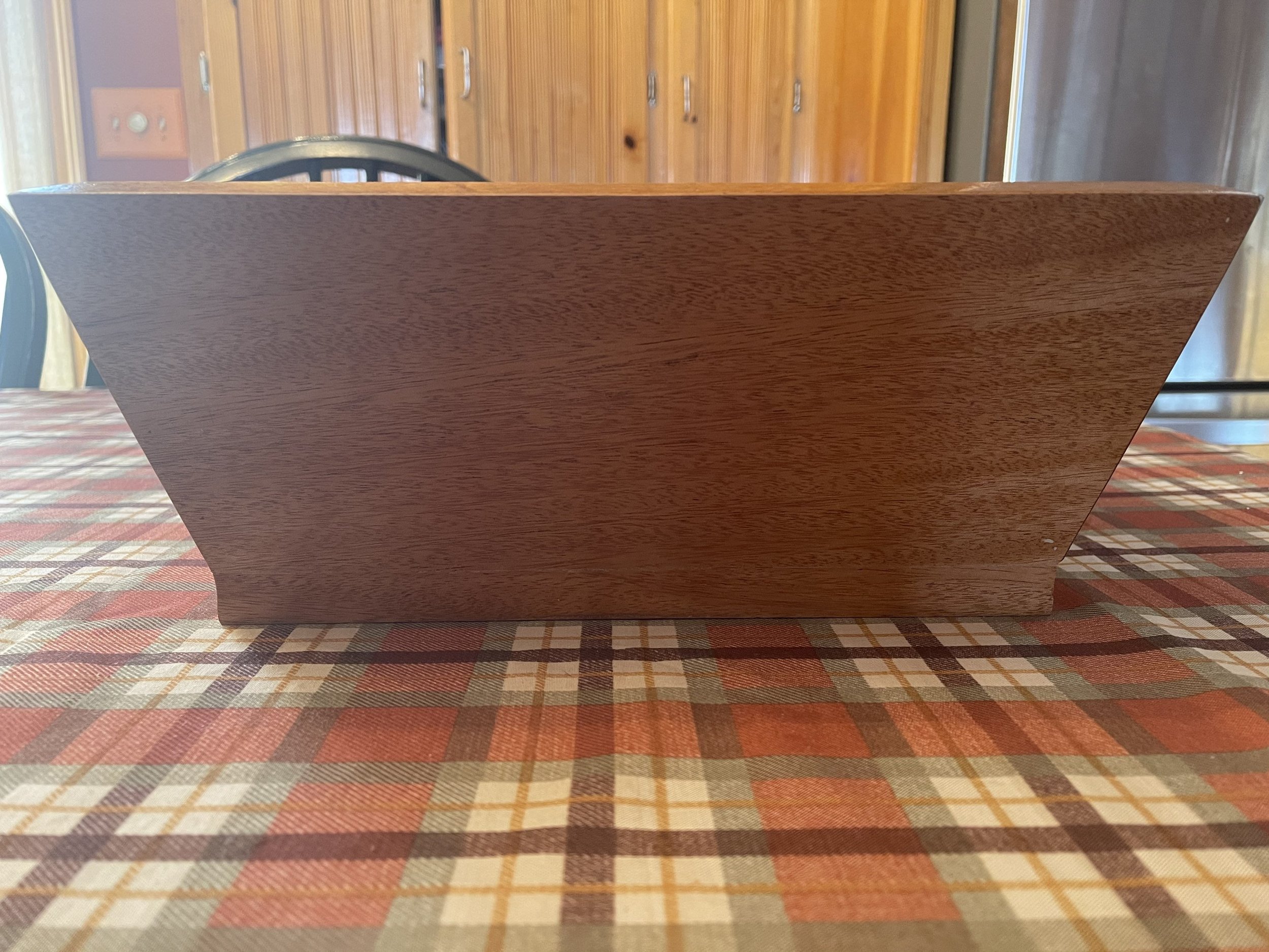 Solid Wood Square Bowl