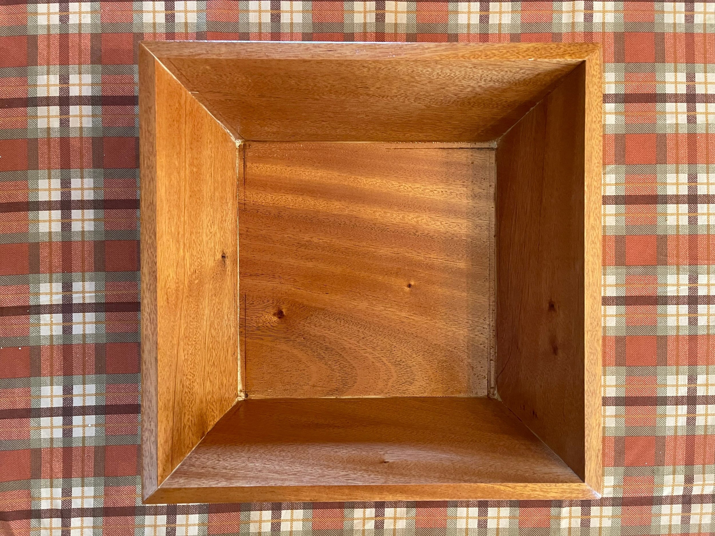 Solid Wood Square Bowl