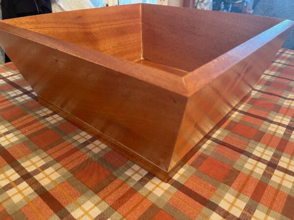 Solid Wood Square Bowl