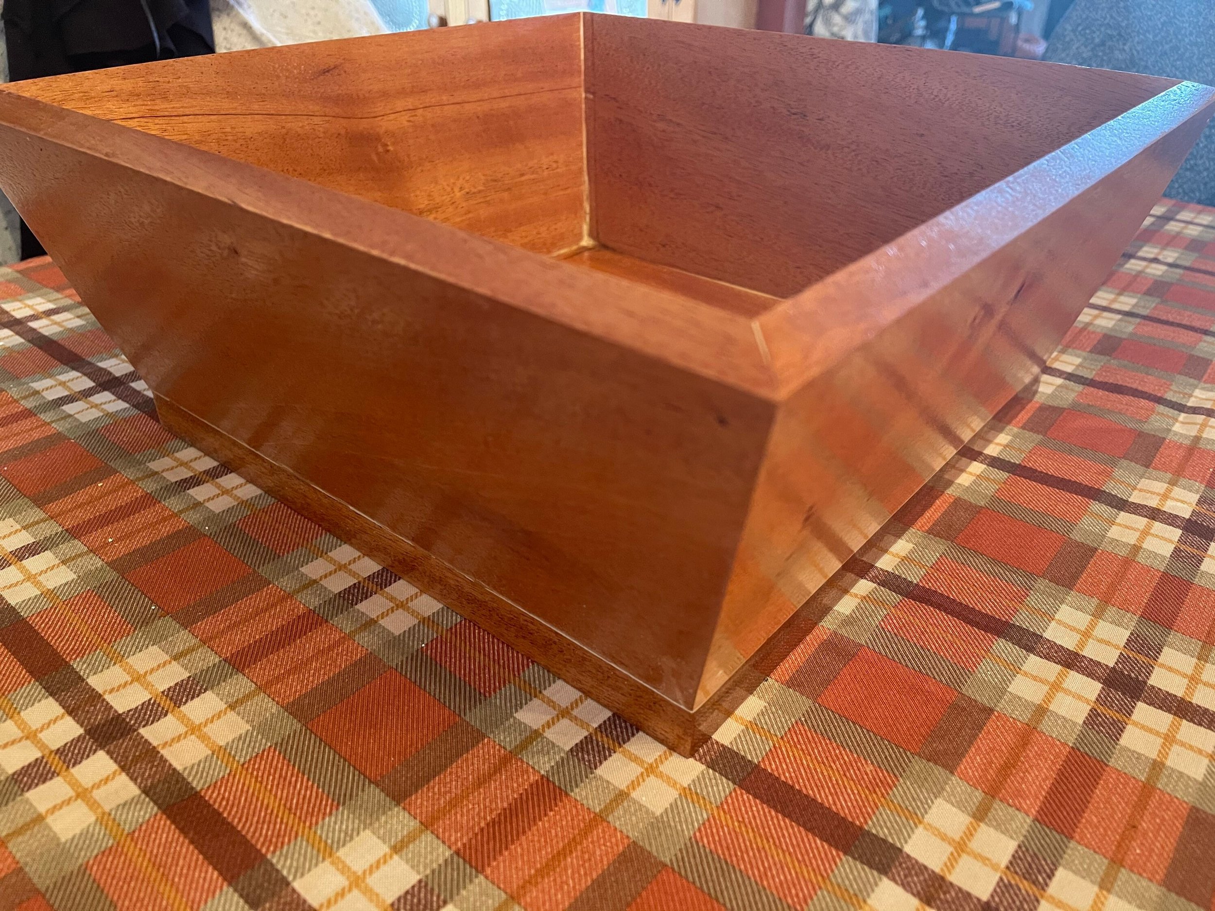 Solid Wood Square Bowl