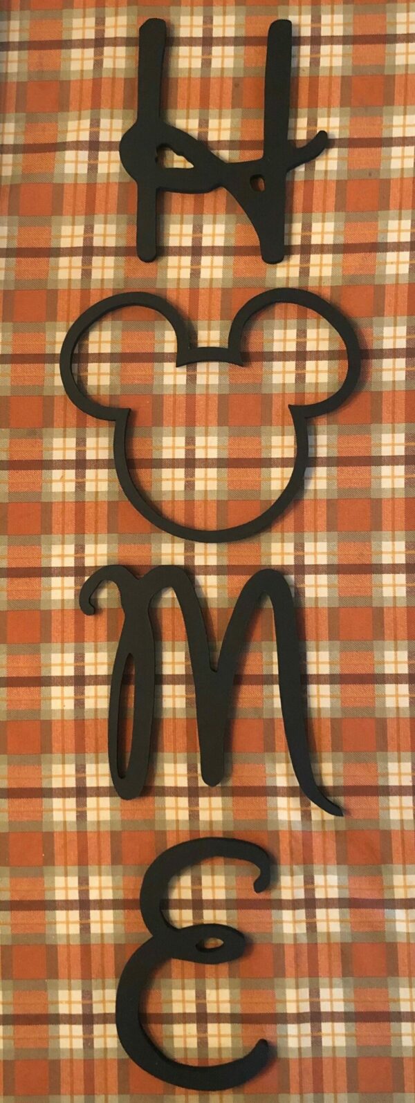 Disney Inspired Mickey “HOME” sign, Mickey Mouse, letters