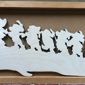 Disney Inspired Snow White Pin Display Shadowbox (Seven Dwarfs), Corkboard, Cork Display