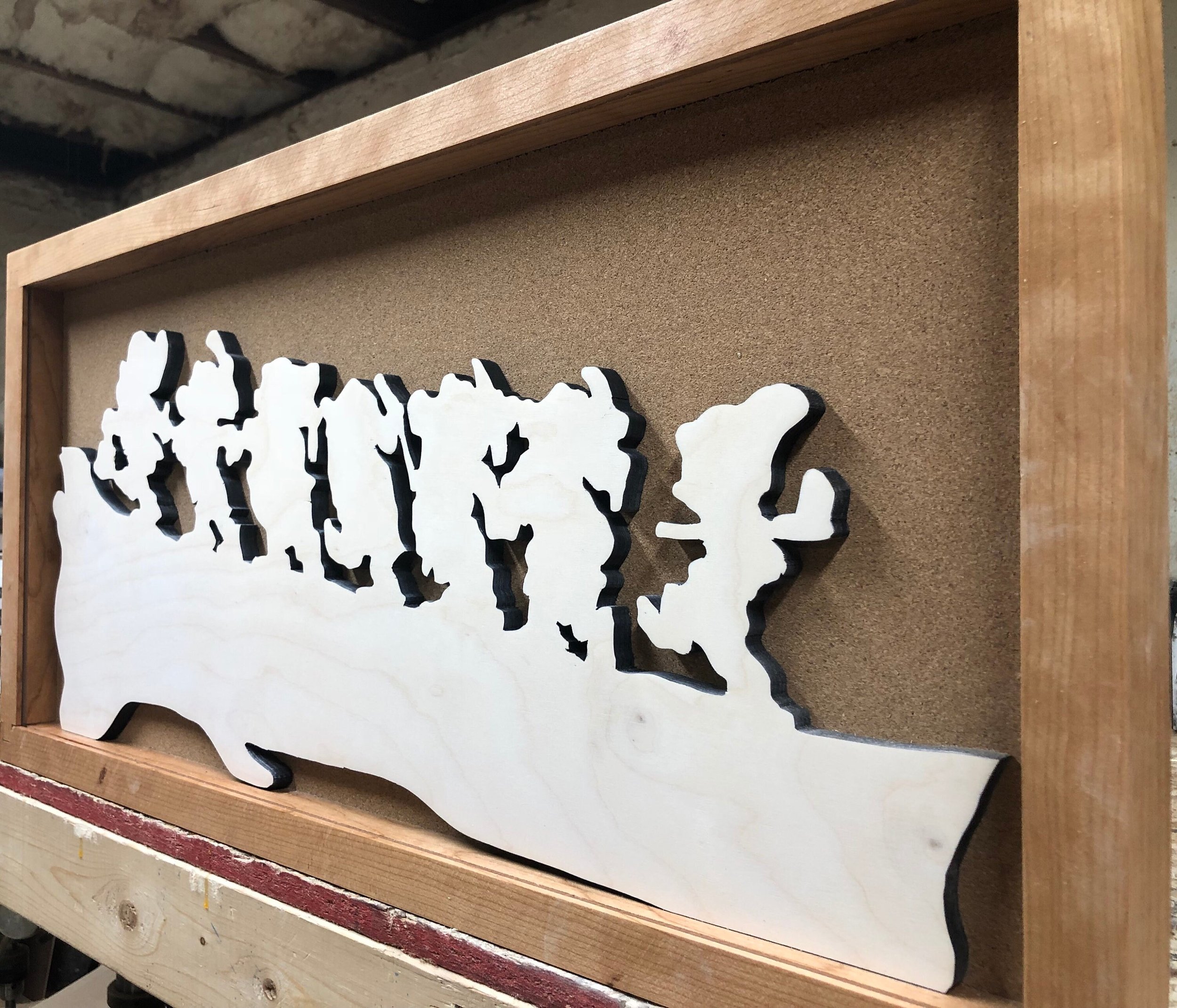 Disney Inspired Snow White Pin Display Shadowbox (Seven Dwarfs), Corkboard, Cork Display