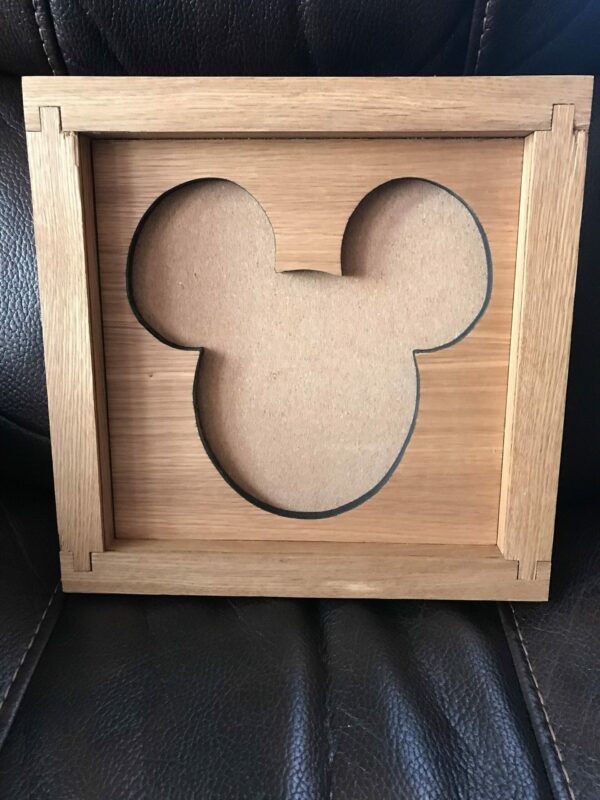 Disney Inspired Pin Display Shadowbox (Mickey), Corkboard, Cork Display