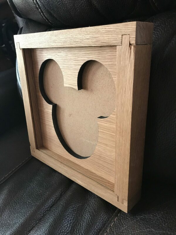 Disney Inspired Pin Display Shadowbox (Mickey), Corkboard, Cork Display