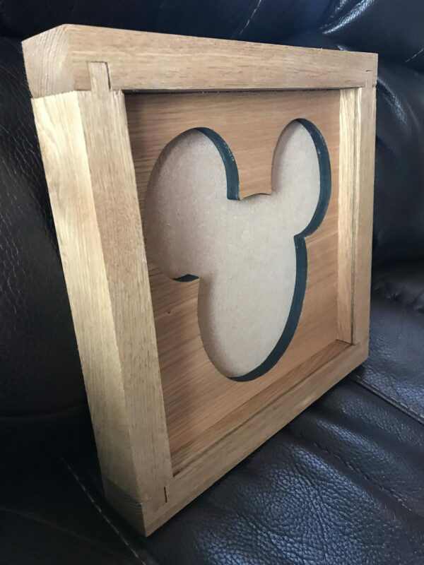 Disney Inspired Pin Display Shadowbox (Mickey), Corkboard, Cork Display