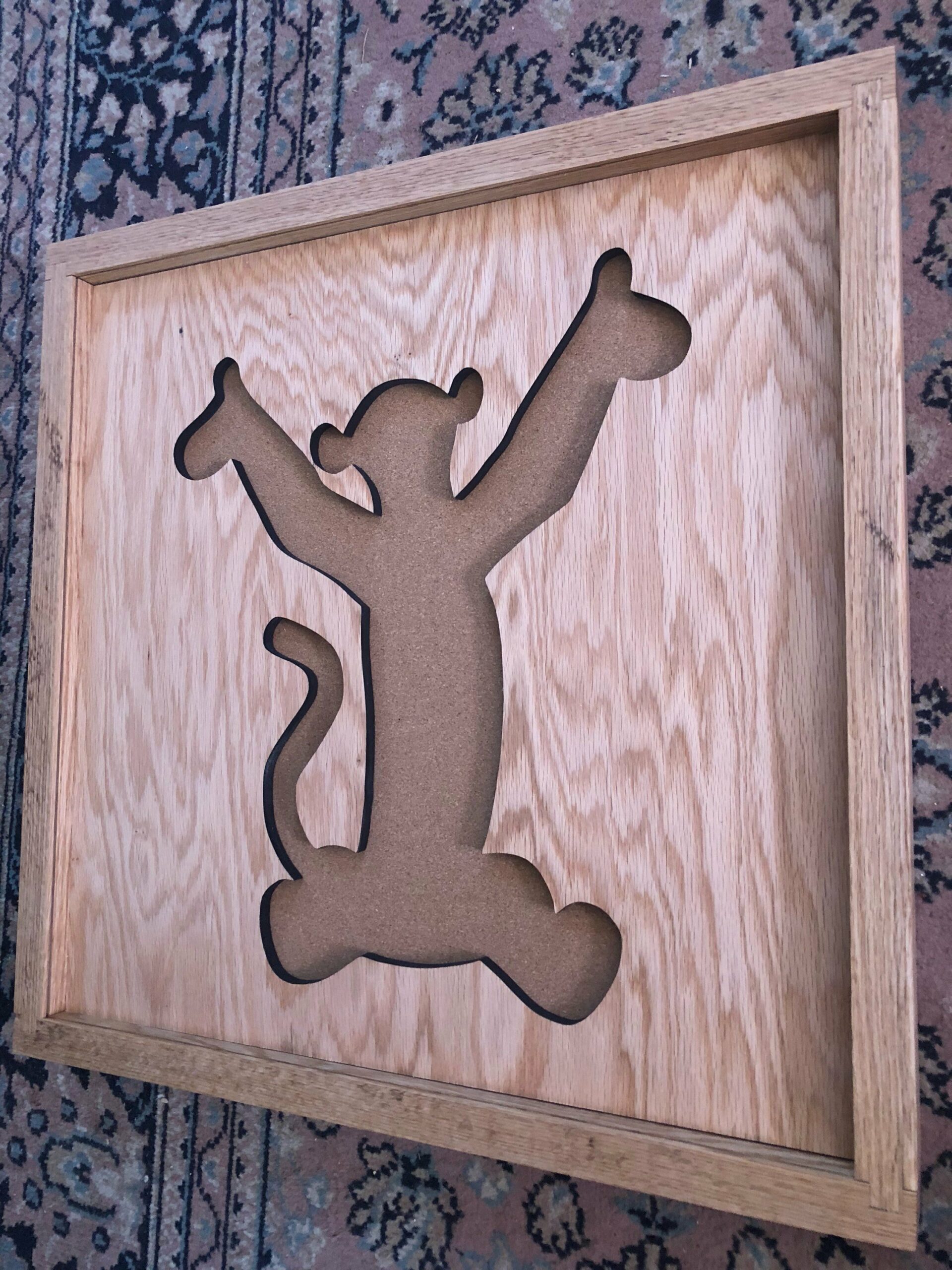 Disney Inspired Pin Display Shadowbox (Tigger), Corkboard, Cork Display