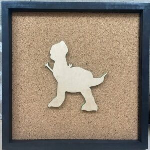 Disney Inspired Pin Display Shadowbox (Toy Story Rex), Corkboard, Cork Display