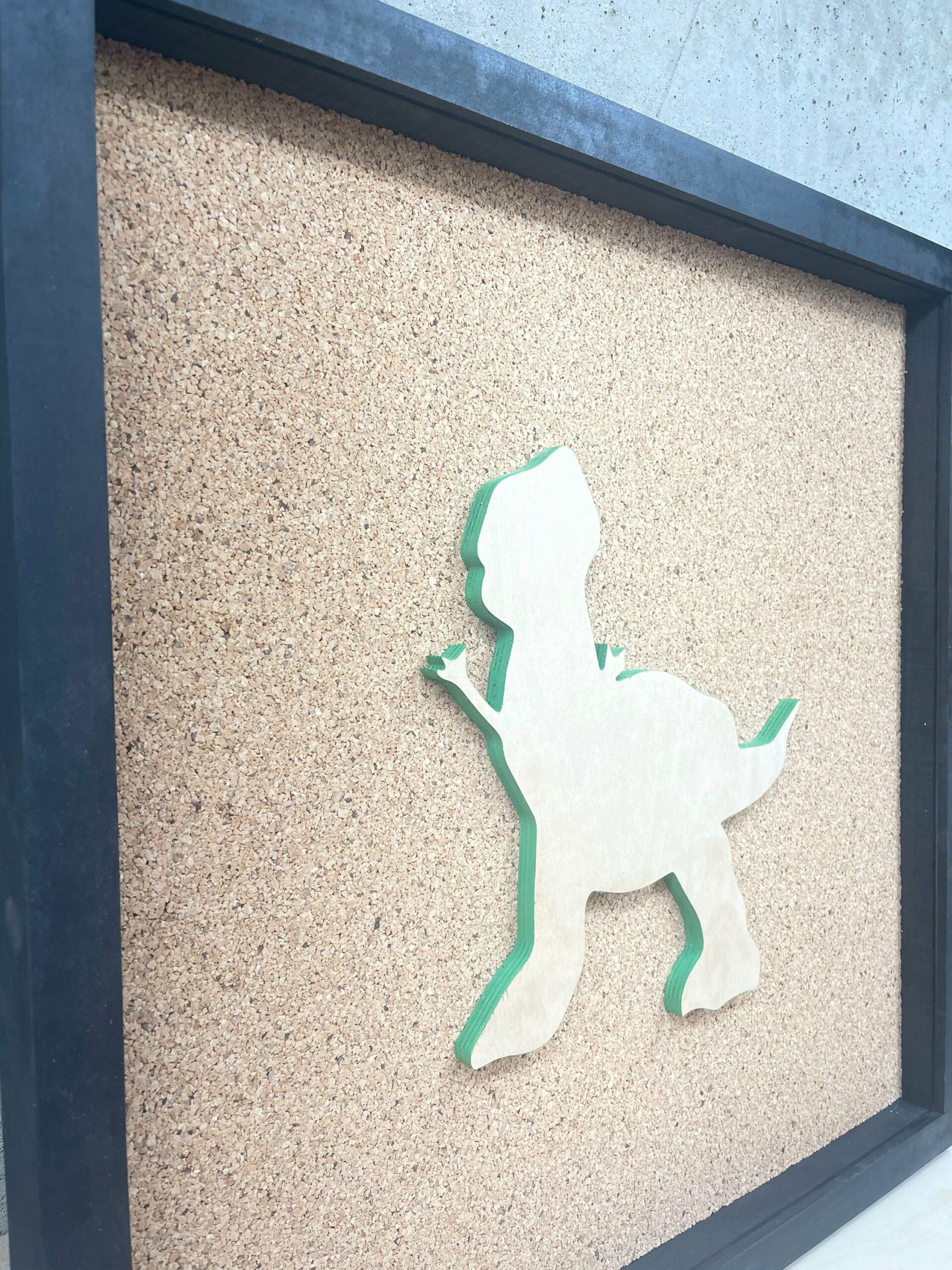 Disney Inspired Pin Display Shadowbox (Toy Story Rex), Corkboard, Cork Display