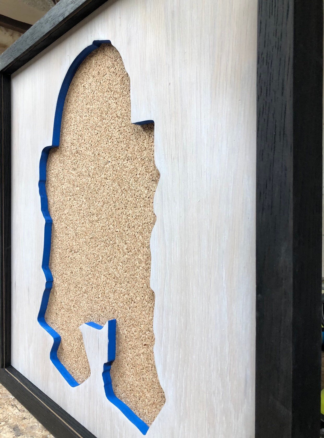 Disney Inspired Star Wars Pin Display Shadowbox (R2-D2), Corkboard, Cork Display