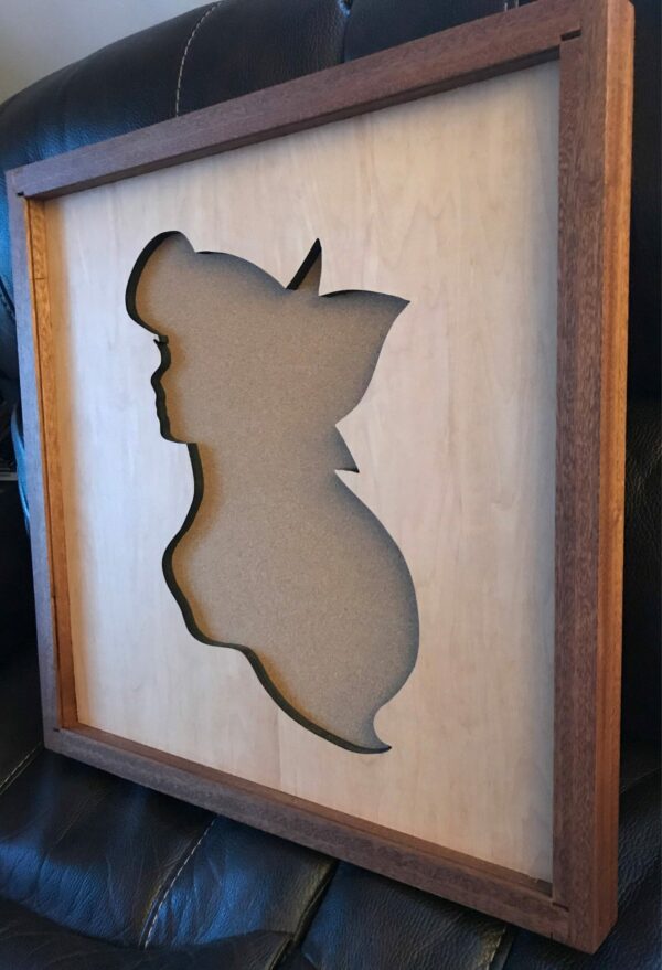 Disney Inspired Pin Display Shadowbox (Little Mermaid Ariel), Corkboard, Cork Display