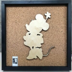 Disney Inspired Pin Display Shadowbox (Minnie Mouse), Corkboard, Cork Display