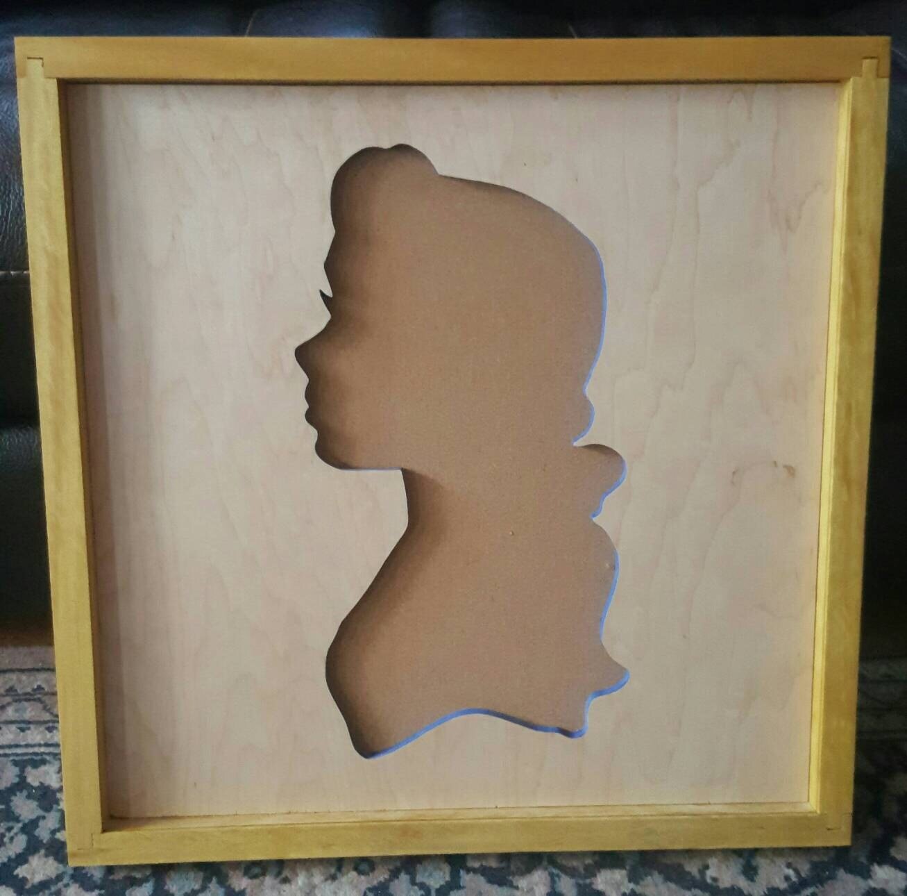 Disney Inspired Pin Display Shadowbox (Belle), Corkboard, Cork Display