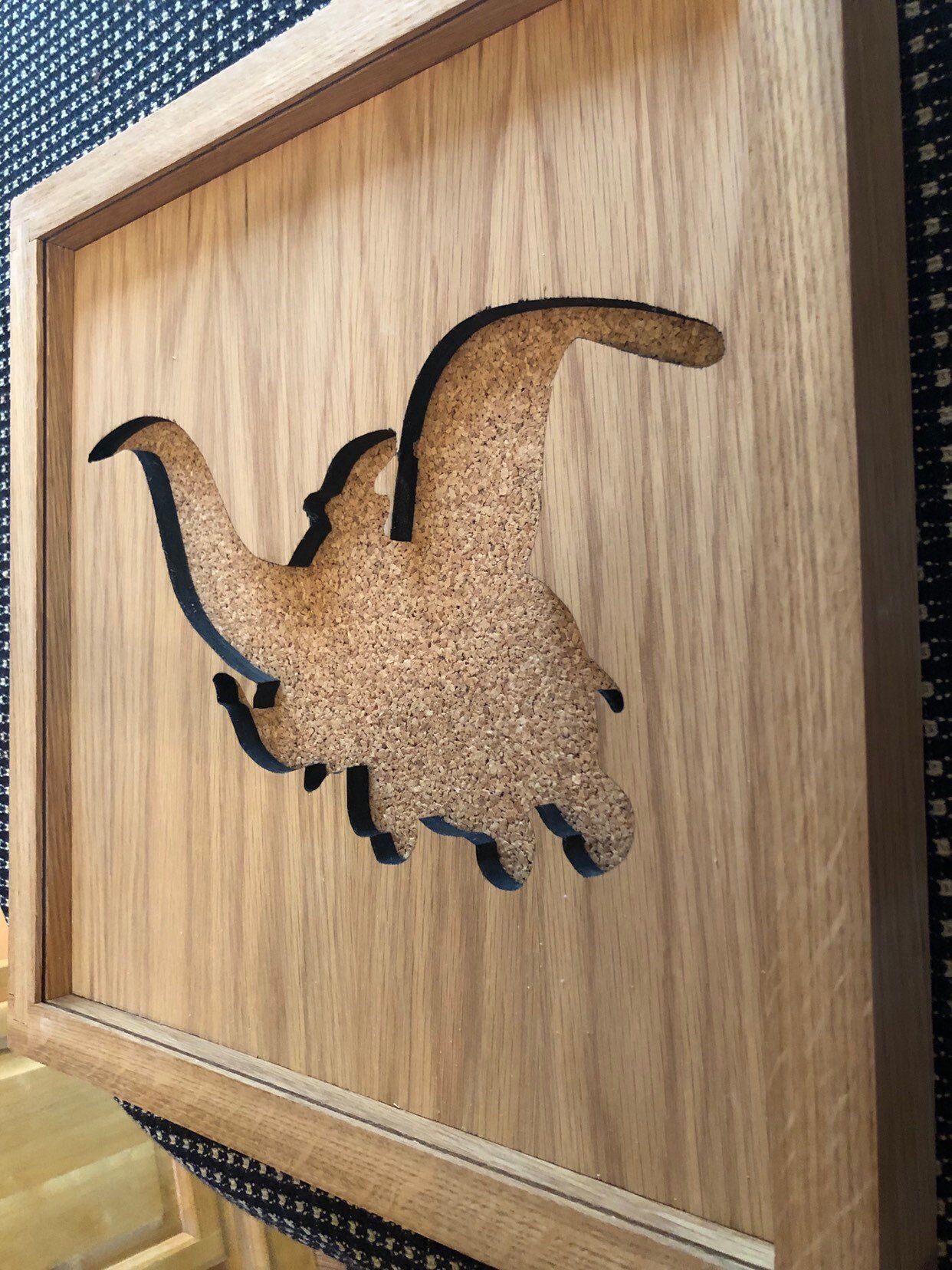 Disney Inspired Pin Display Shadowbox (Dumbo), Corkboard, Cork Display