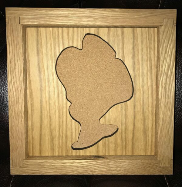 Disney Inspired Pin Display Shadowbox (Mrs. Potts and Chip), Corkboard, Cork Display