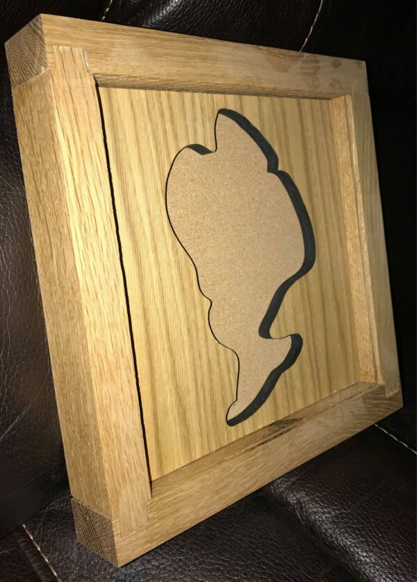 Disney Inspired Pin Display Shadowbox (Mrs. Potts and Chip), Corkboard, Cork Display