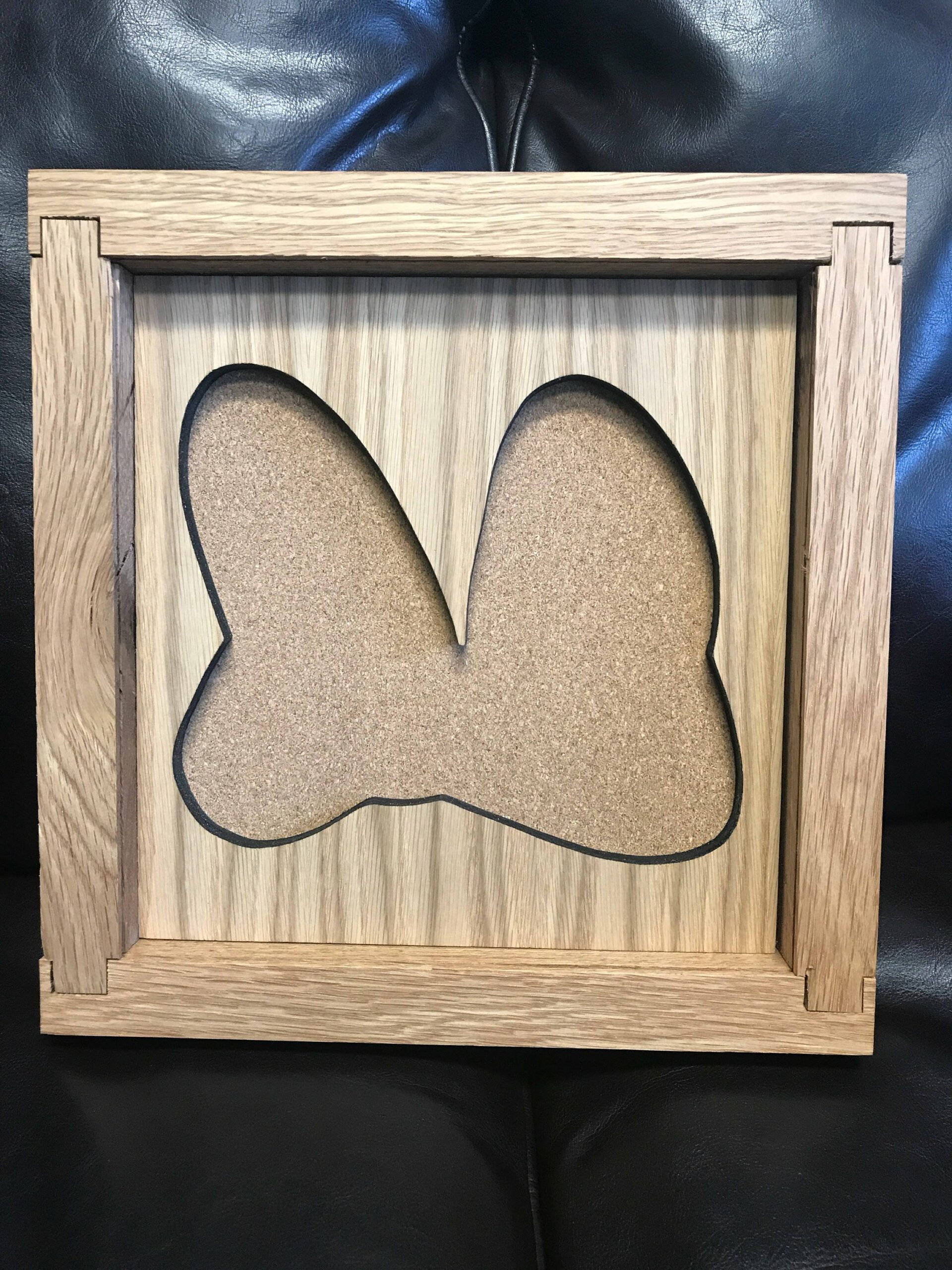 Disney Inspired Pin Display Shadowbox (Minnie Bow), Corkboard, Cork Display