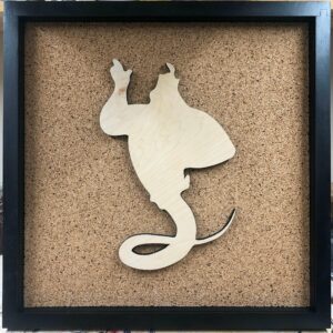 Disney Inspired Pin Display Shadowbox (Genie), Corkboard, Cork Display