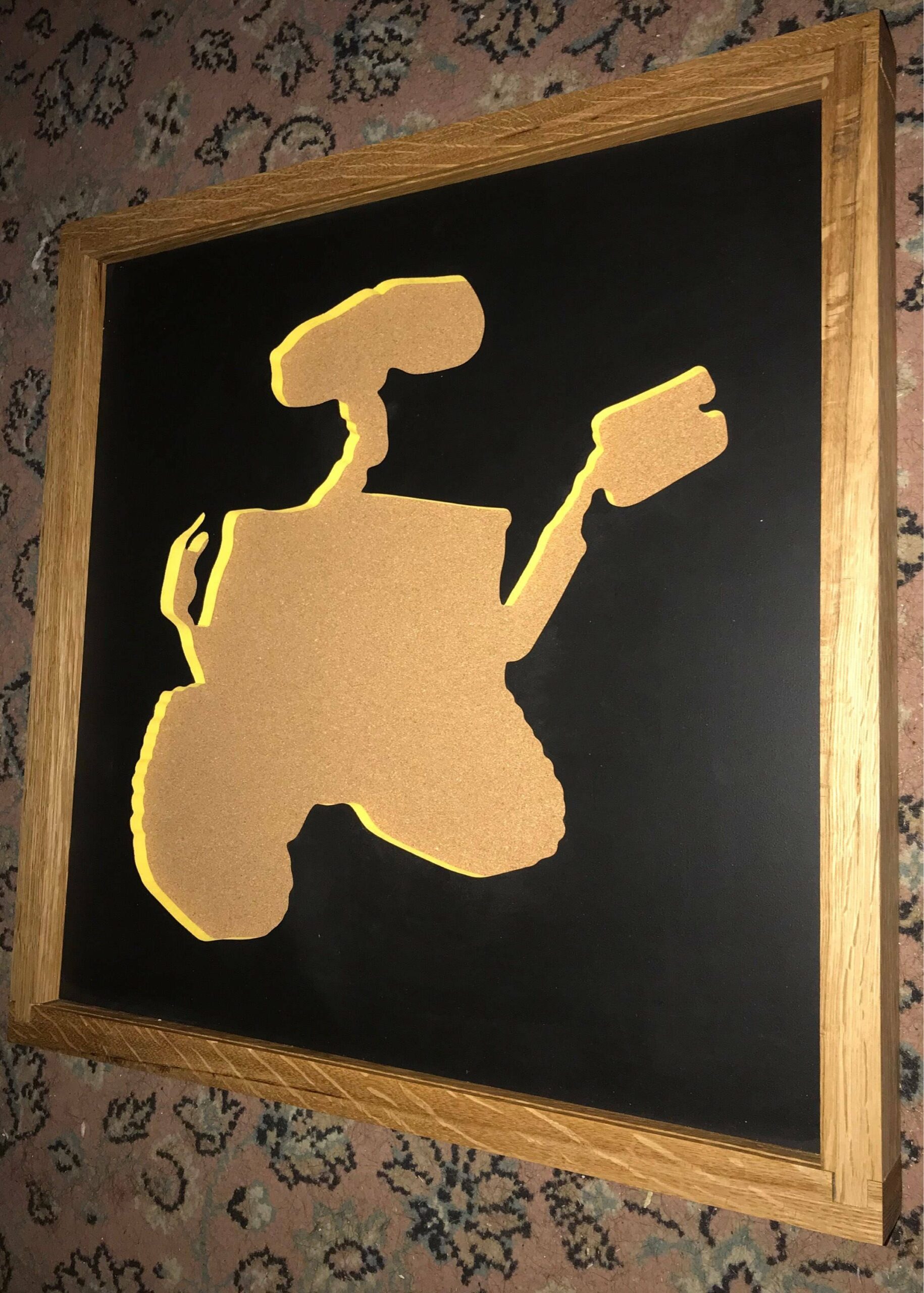 Disney Inspired Pin Display Shadowbox (Wall-E), Corkboard, Cork Display