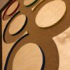 Olympics Inspired Pin Display Shadowbox (Olympic Rings), Corkboard, Cork Display