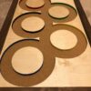 Olympics Inspired Pin Display Shadowbox (Olympic Rings), Corkboard, Cork Display