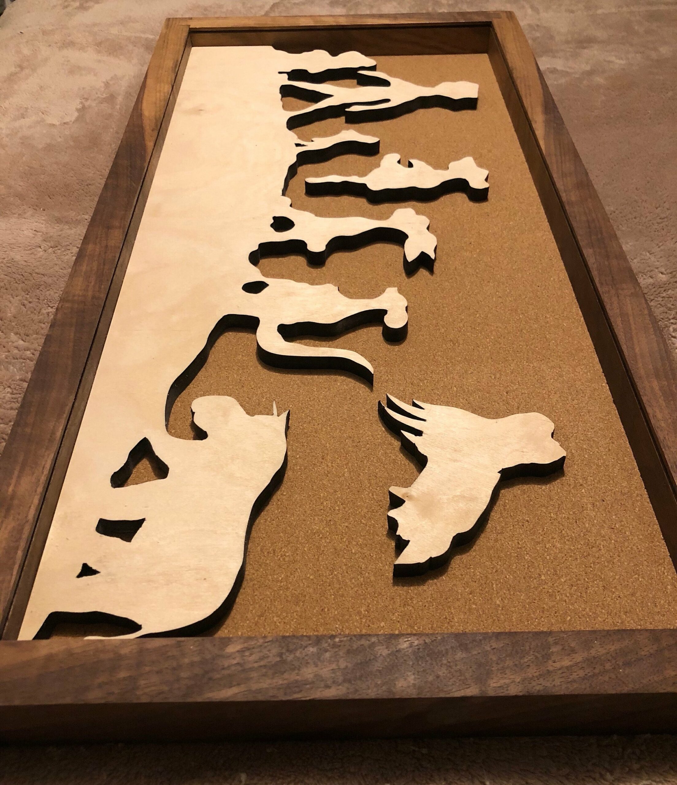 Disney Inspired Winnie the Pooh Pin Display Shadowbox ( Pooh and Friends), Corkboard, Cork Display