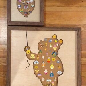 Disney Inspired Pin Display Shadowbox (Winnie the Pooh), Corkboard, Cork Display