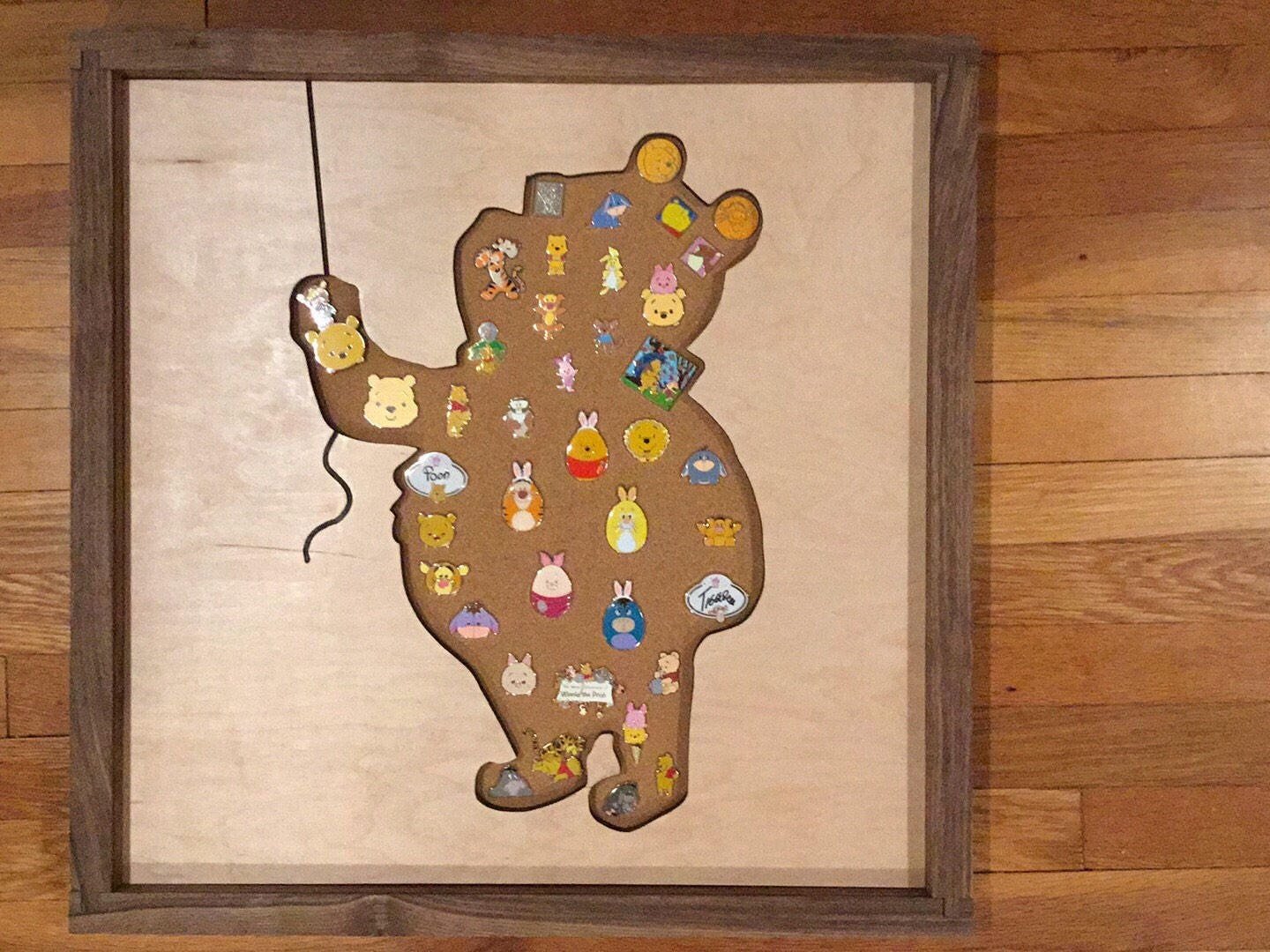 Disney Inspired Pin Display Shadowbox (Winnie the Pooh), Corkboard, Cork Display