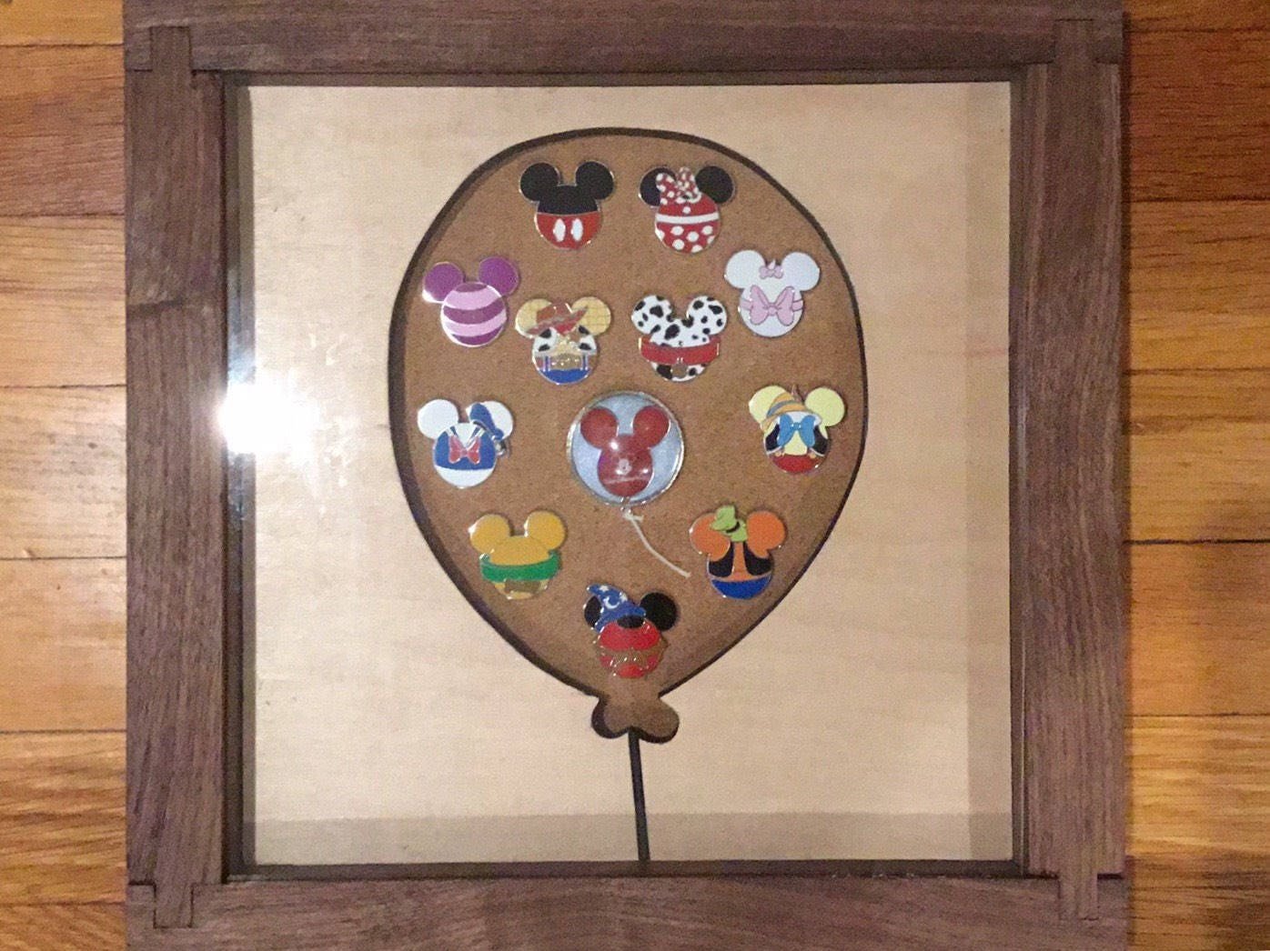 Disney Inspired Pin Display Shadowbox (Winnie the Pooh), Corkboard, Cork Display