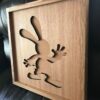 Disney Inspired Pin Display Shadowbox (Oswald the Lucky Rabbit), Corkboard, Cork Display