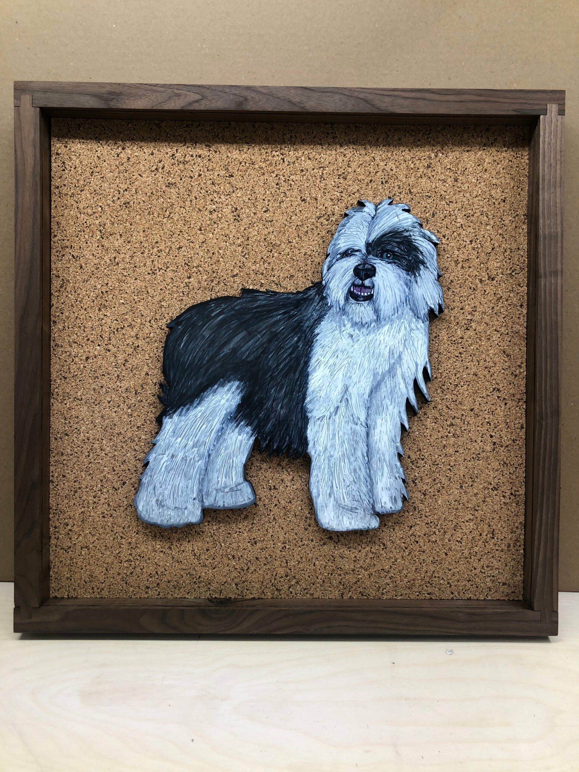 Disney Inspired Pin Display Shadowbox (Little Mermaid Max), Corkboard, Cork Display