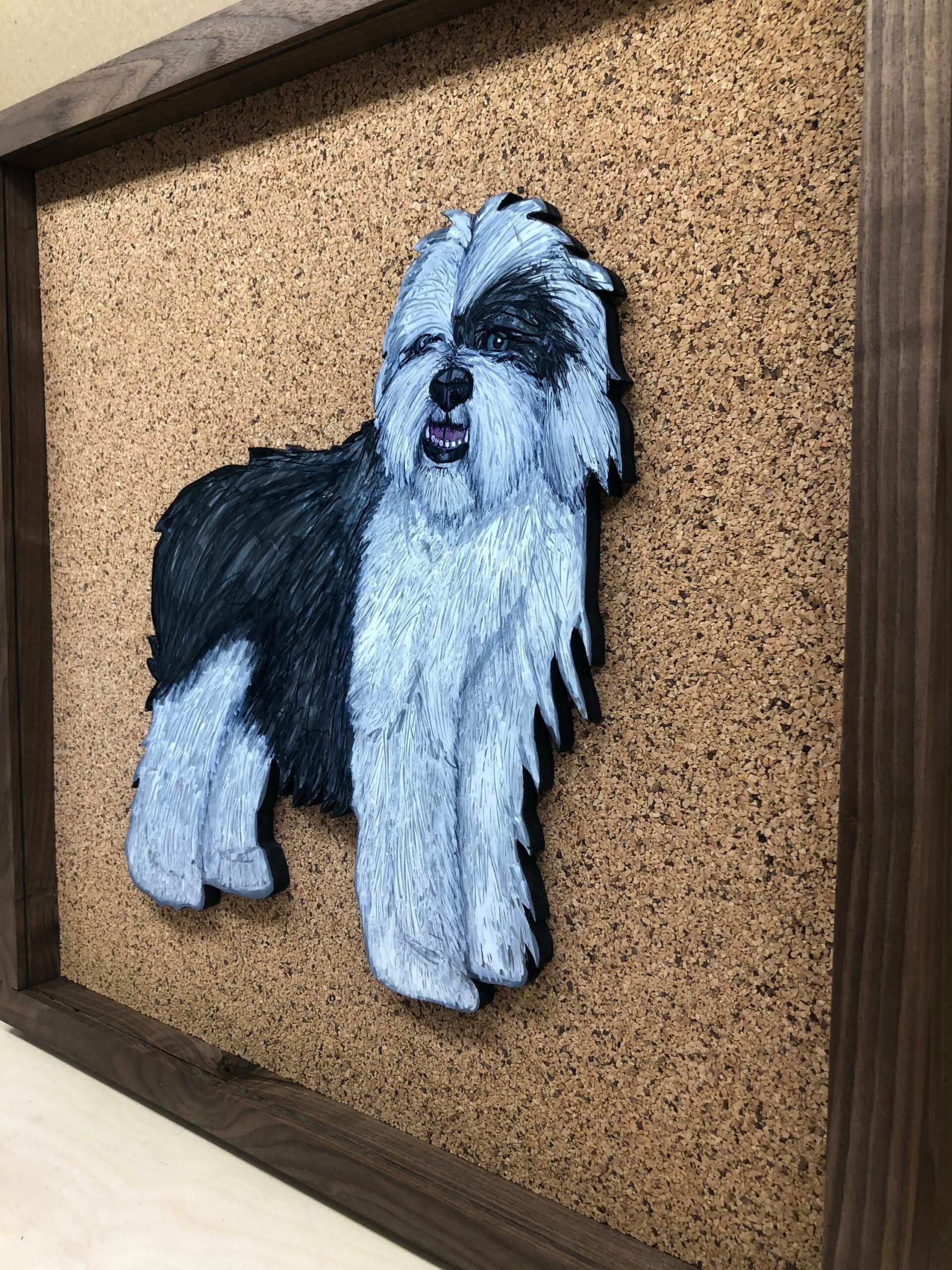 Disney Inspired Pin Display Shadowbox (Little Mermaid Max), Corkboard, Cork Display