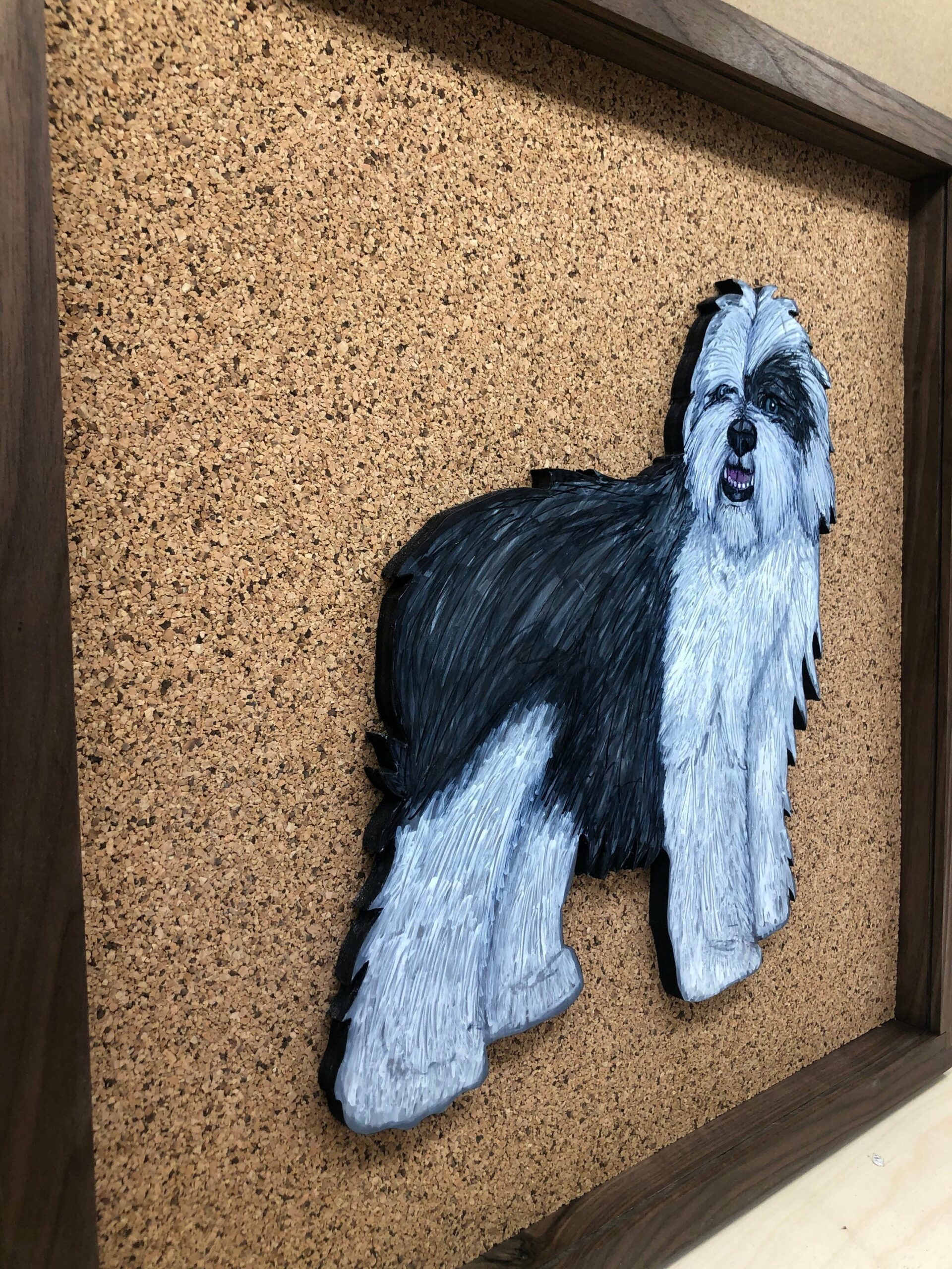 Disney Inspired Pin Display Shadowbox (Little Mermaid Max), Corkboard, Cork Display