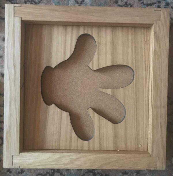 Disney Inspired Pin Display Shadowbox (Mickey Mouse Parts), Corkboard, Cork Display