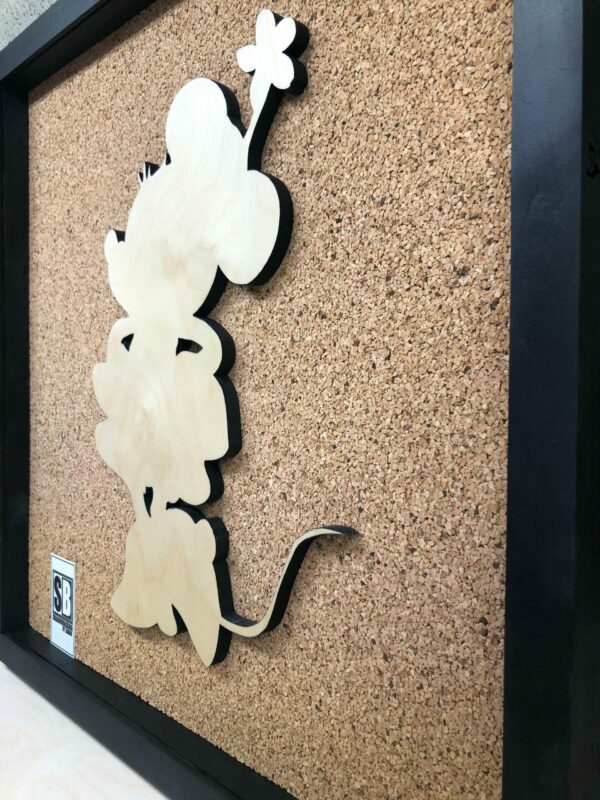 Disney Inspired Pin Display Shadowbox (Mickey and Minnie Mouse), Corkboard, Cork Display
